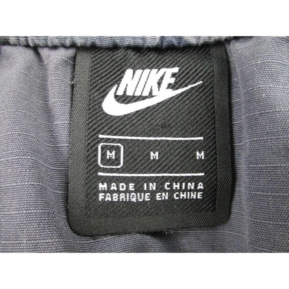 Nike Sportswear NSW Joggers Mens M Black Camo Drawstring Pants Streetwear Casual